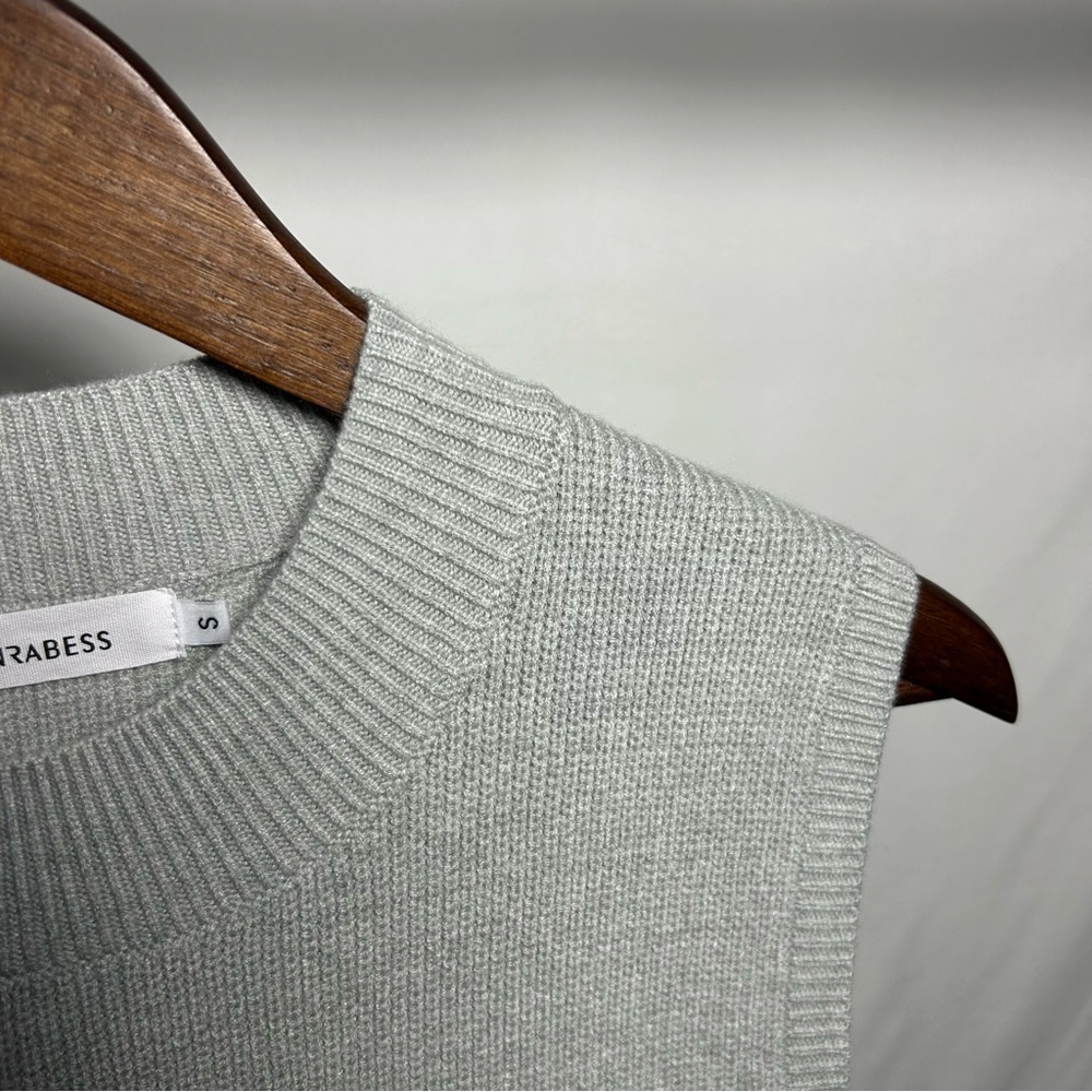 ANRABESS Women's Sleeveless Sweater Vest Sz Small in Grey - Picture 6 of 10